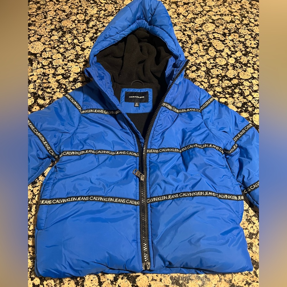 Calvin Klein Blue Puffer Jacket